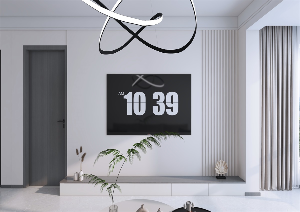 揽秀苑110㎡ | 小户型装修模板来了！现代简约风+黑白灰百看不腻