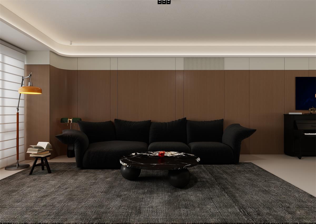 中海海樾133㎡ | 素雅又显贵的意式极简家