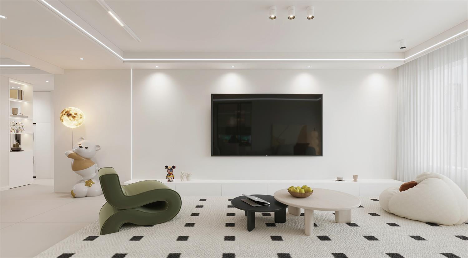 阅海万家G2区 | 144m2软软糯糯奶油风，一眼就沦陷的治愈感！