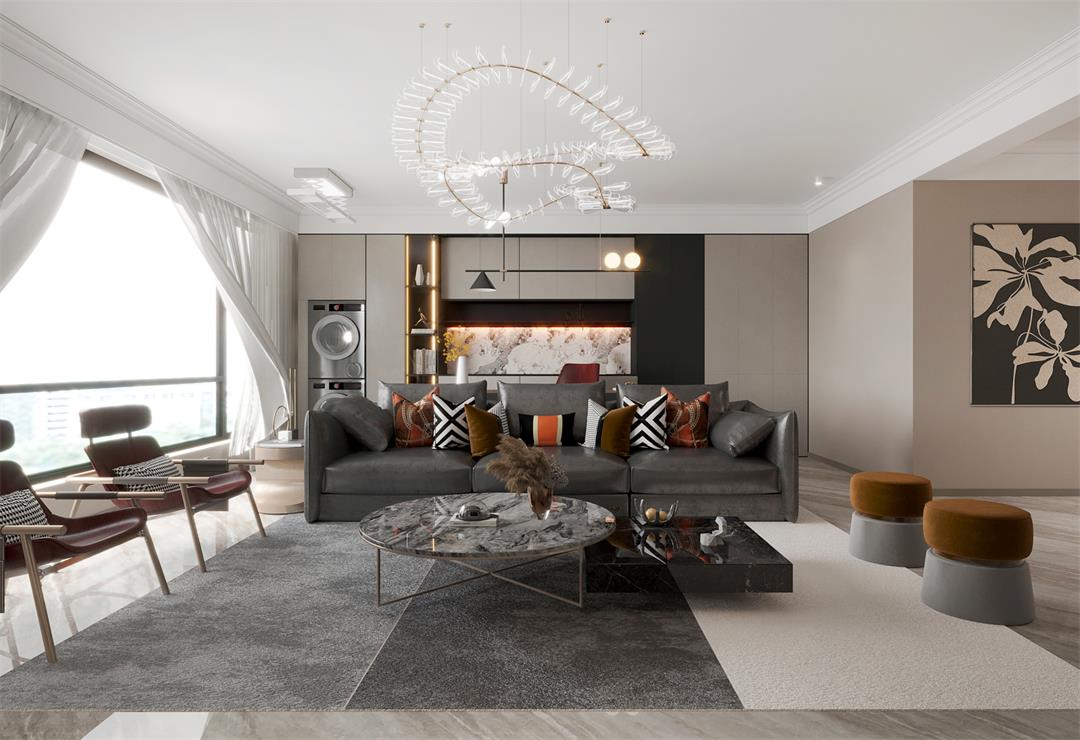 民生北府133㎡ | 没跟风！自己做主装了现代风的家，实用又耐看！