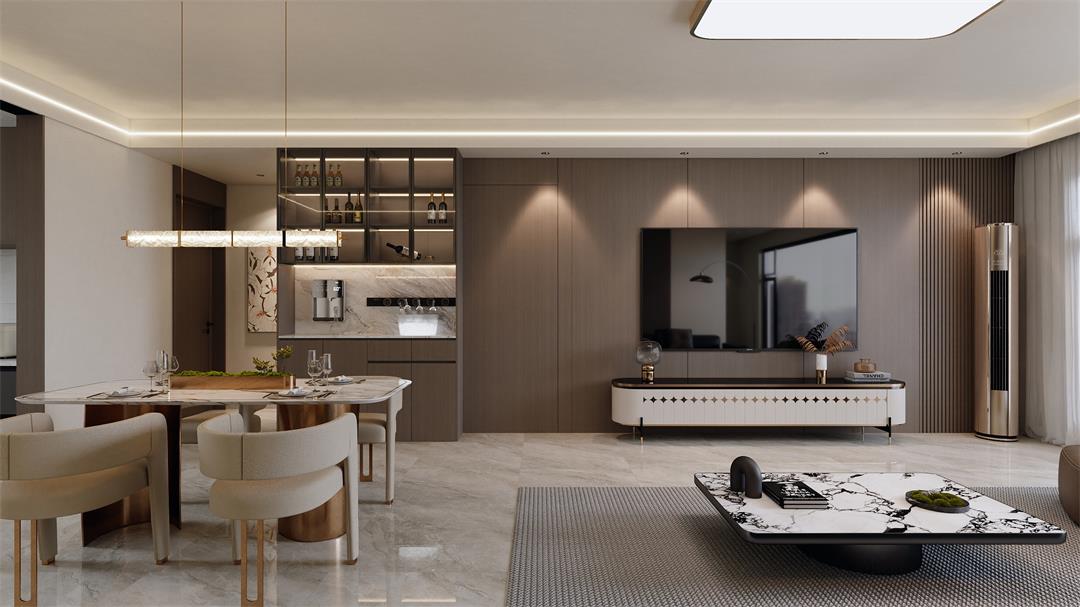 中海观园132㎡ | 拯救审美疲劳！暖棕意式风的家，温暖又松弛