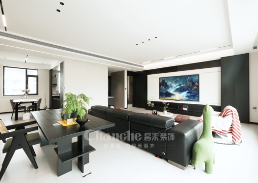 吴忠天宸湾·完工实景 | 越简单越高级！黑白极简风完美落地~