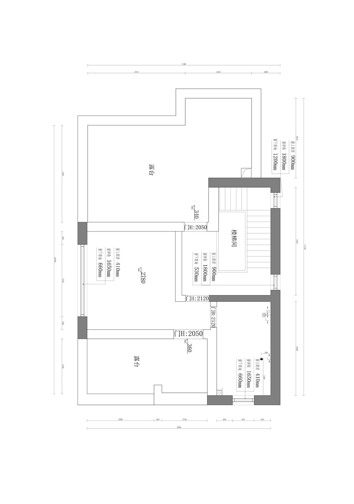 天山国宾一号院 158㎡总结构图 二楼
