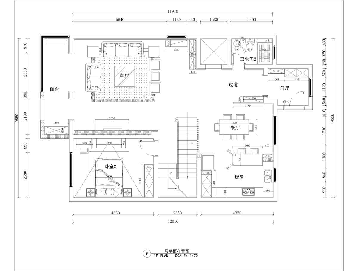 一层平面布局图