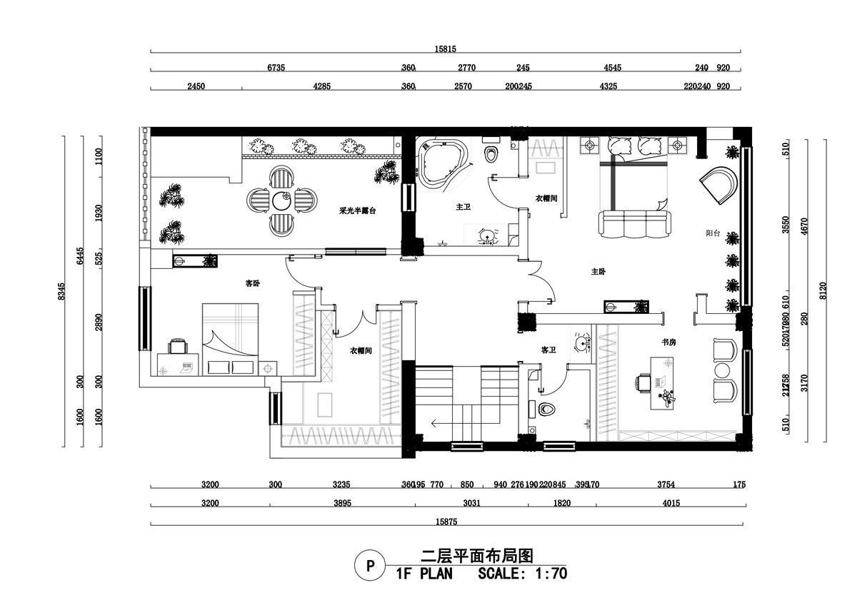 二层平面布局