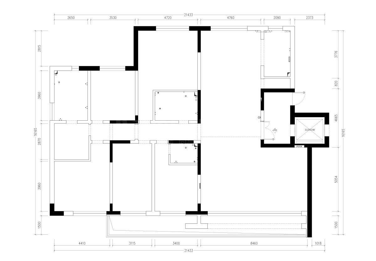 凤凰华府320平米3-2-402王姐施工图-Model